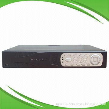 24CH DVR, pure two-stream H.264 compression, supports VGA/TV output synchronously, true HD resolutio
